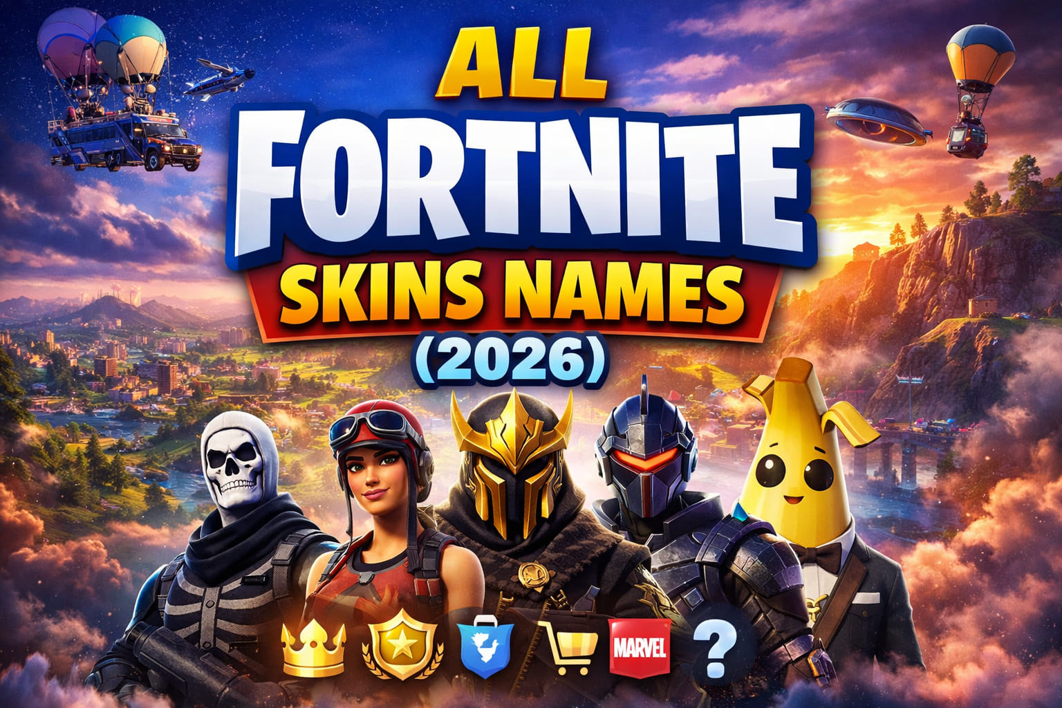 All Fortnite skins names list updated 2026