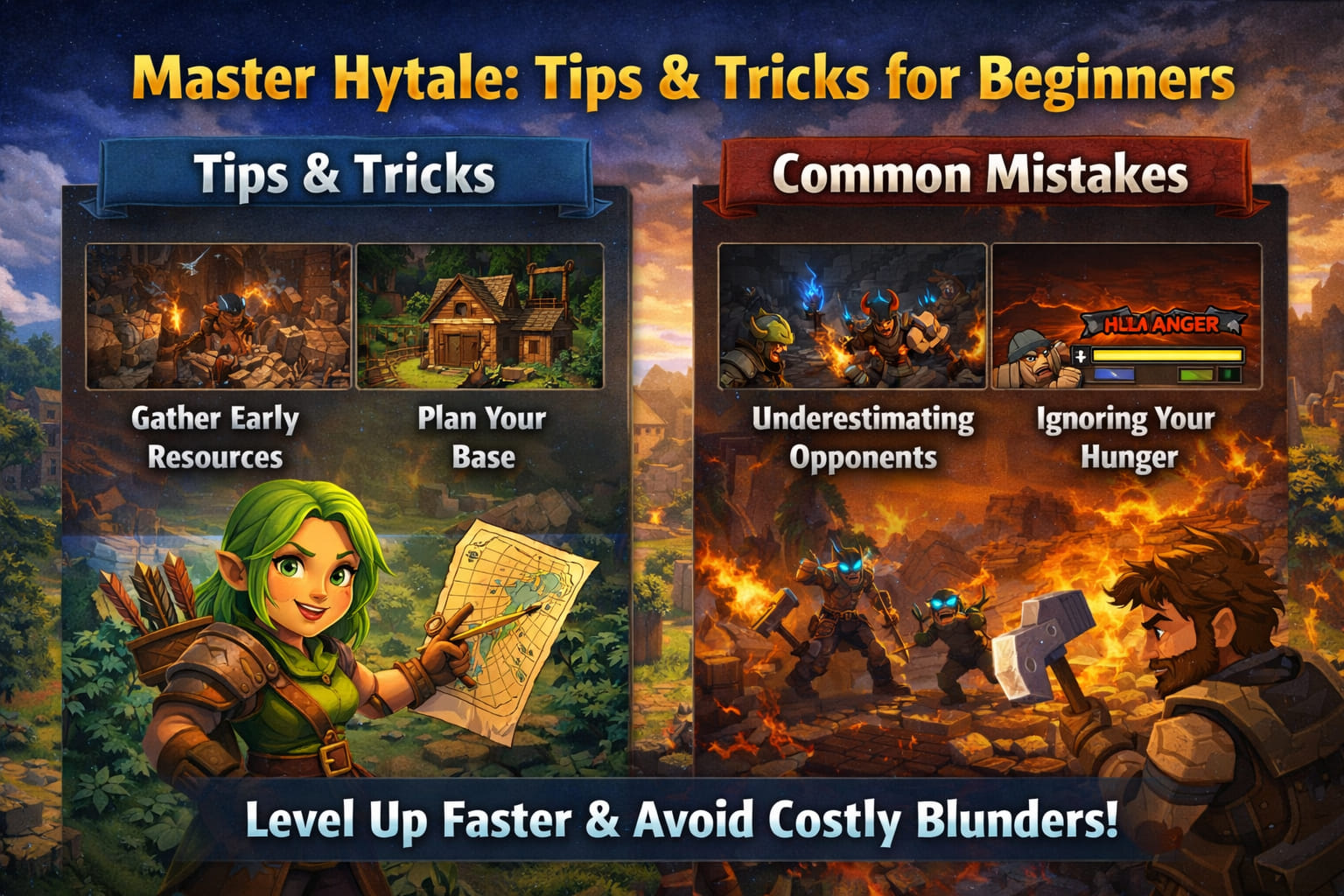 Hytale tips and tricks beginners mistakes guide