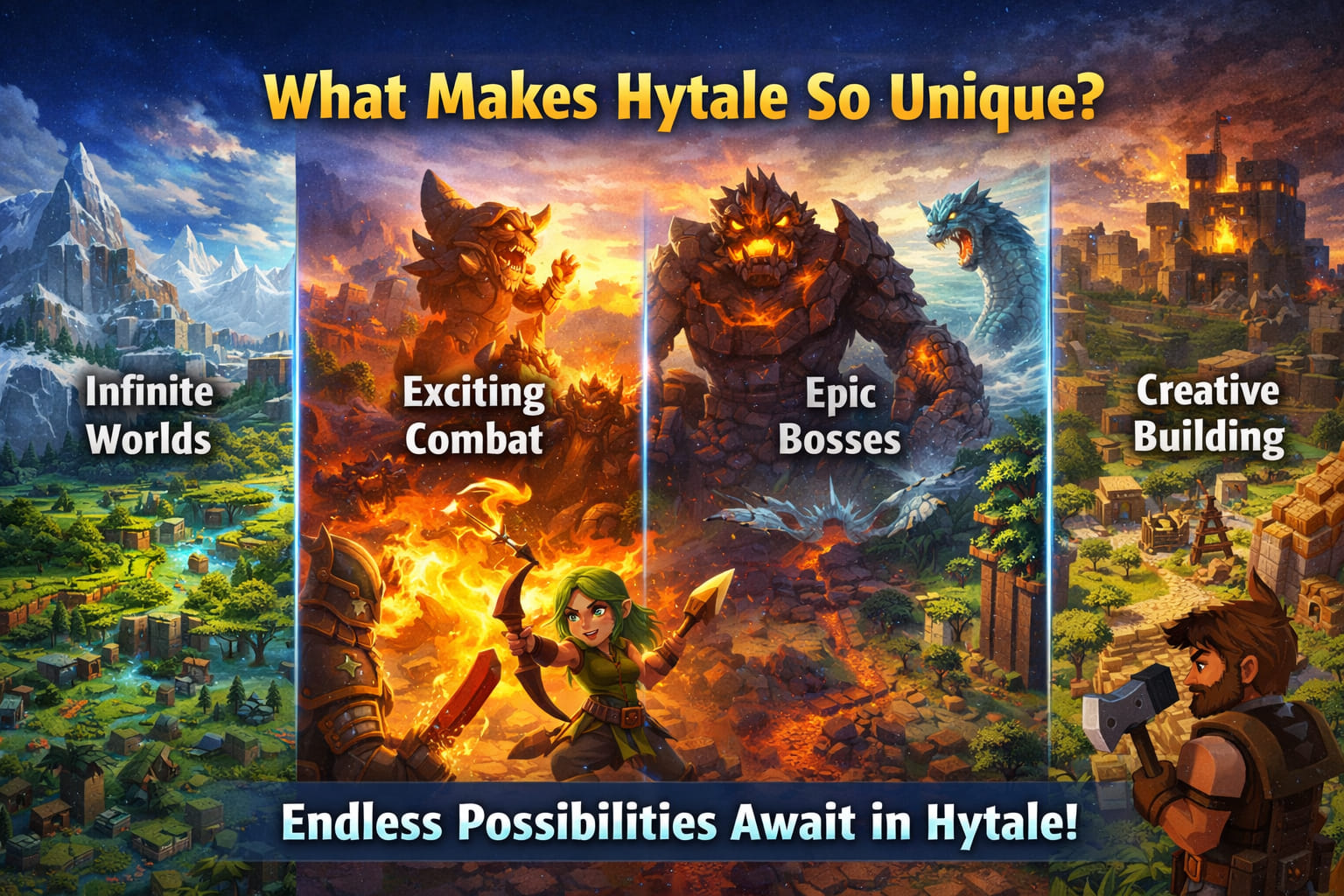 What makes Hytale unique features sandbox game 2026
